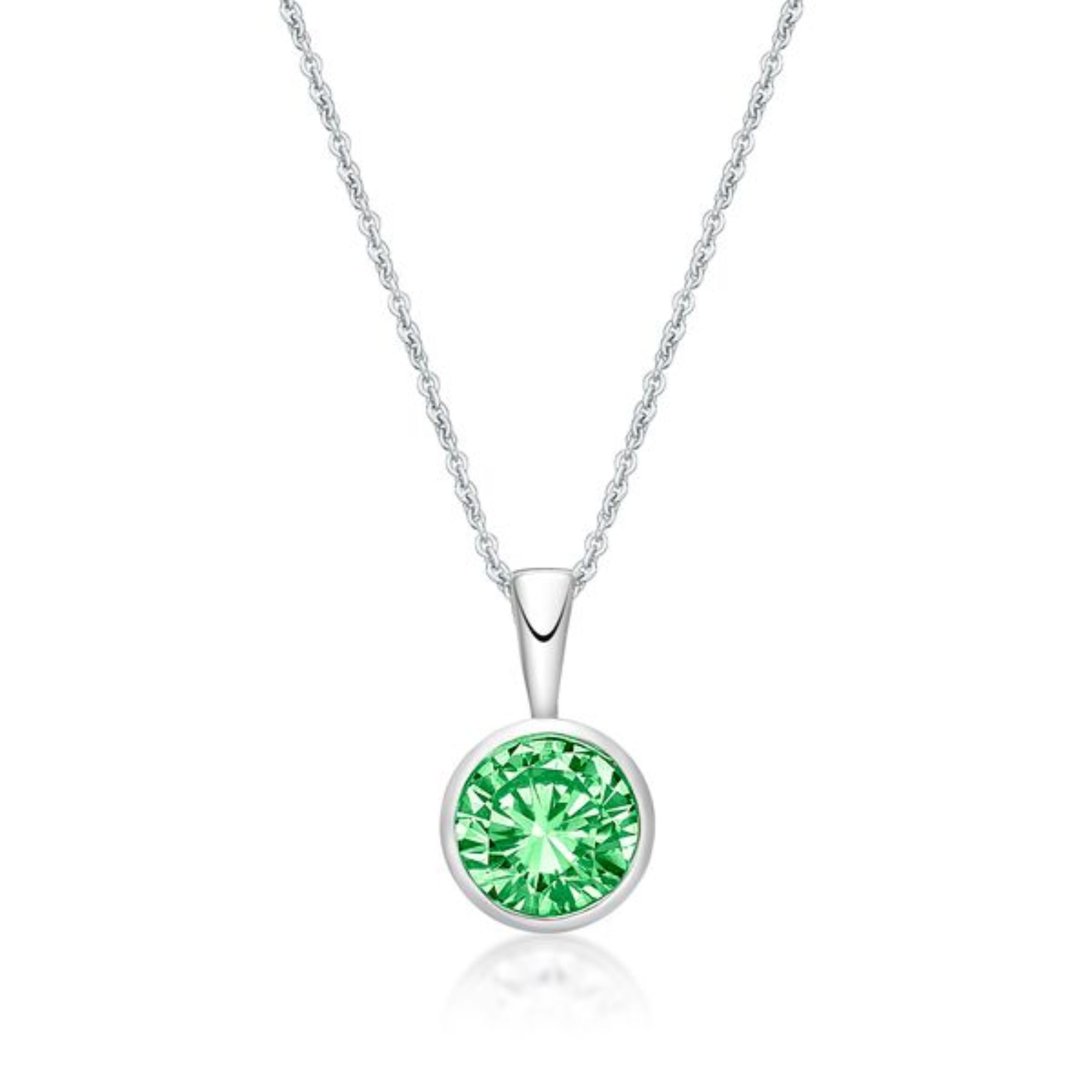 Picture of AUGUST      , 5mm BEZEL PENDANT with CHAIN